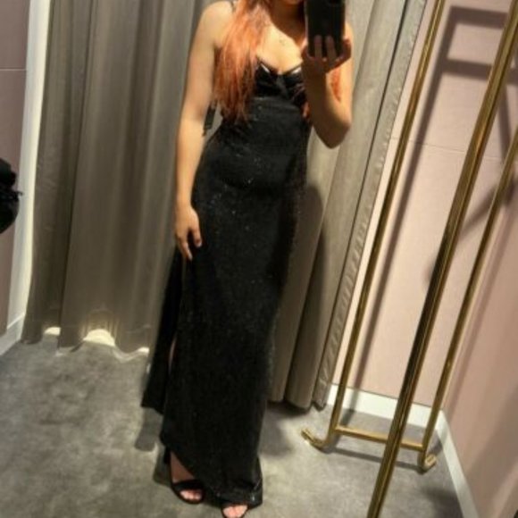 Retroféte; Size S; Authentic Black Sequin Designer Dress! - Picture 6 of 13